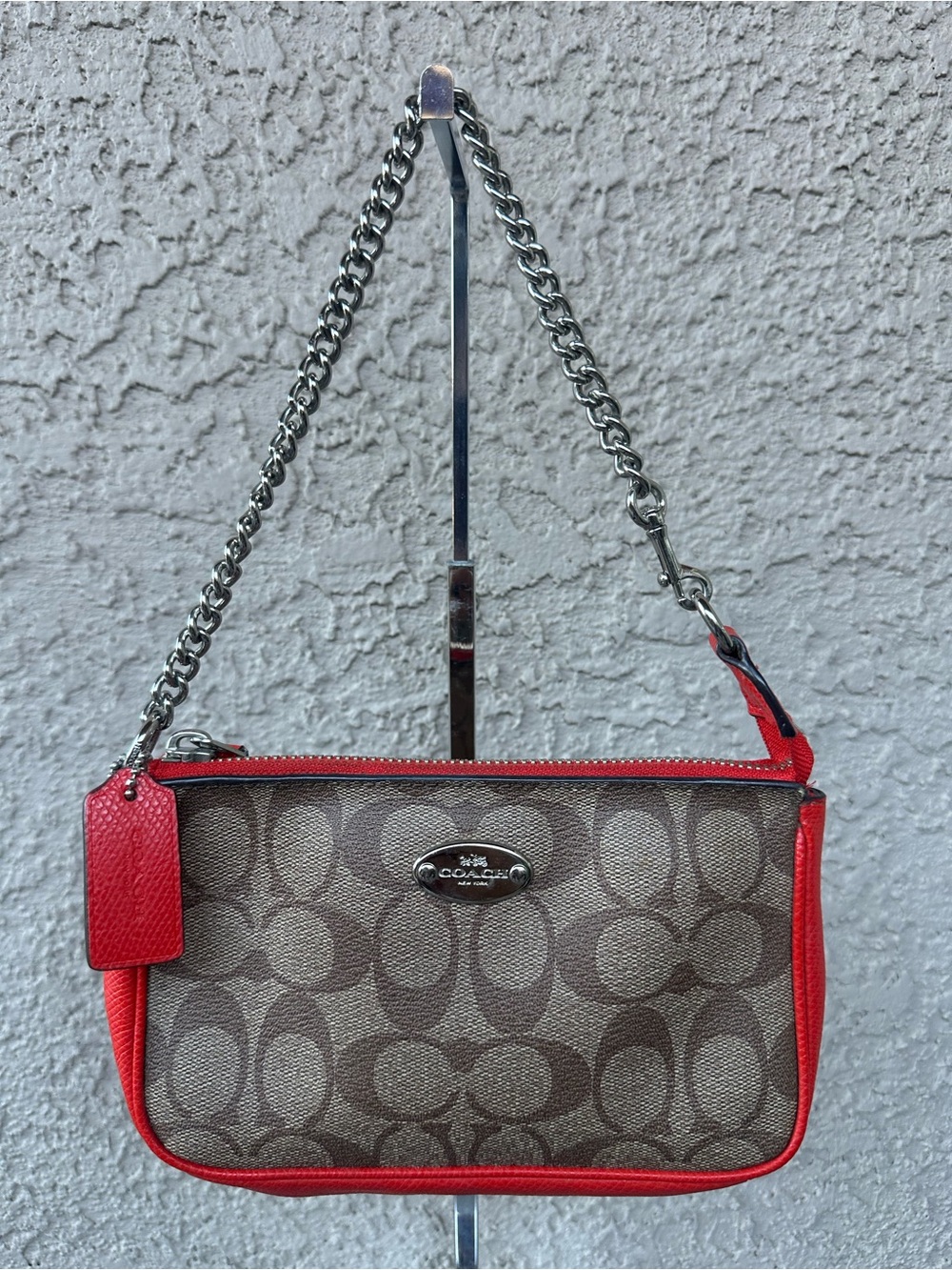 Coach Signature Canvas Wristlet or shoulder bag